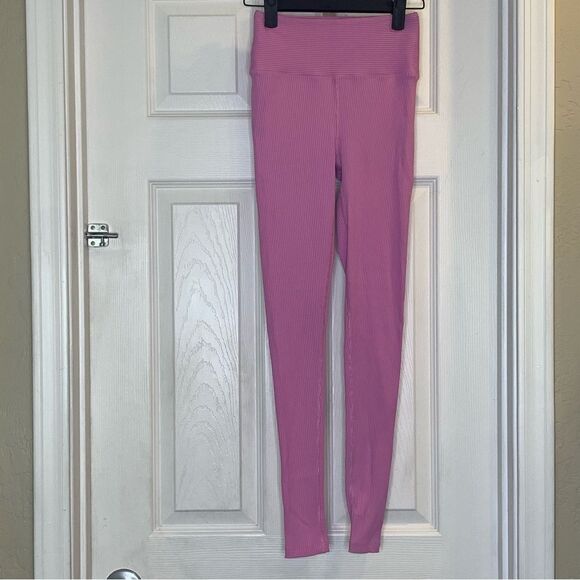 Year Of Ours Women's Full-Length Ribbed High High Legging MP7 Year Pink Size XS - Picture 1 of 9